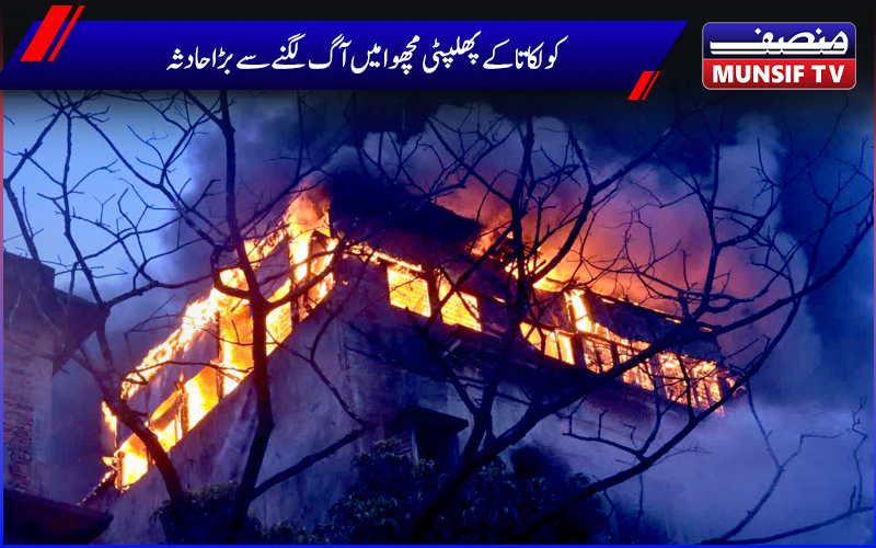 کولکاتا کے پھلپٹی مچھوا میں آگ لگنے سے بڑا حادثہ، اب تک 14 لاشیں بر آمد